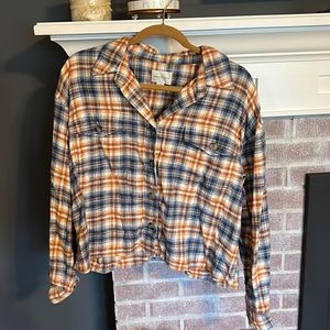 Ladies American Eagle flannel size large